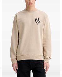 KARL LAGERFELD - Monogram-Patch Sweatshirt - Lyst