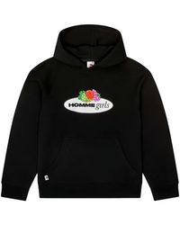 HOMMEGIRLS - X Fruit Of The Loom Logo-Print Raglan-Sleeve Hoodie - Lyst