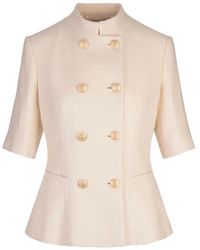 Kiton - Veste Boutonnée À Manches Courtes - Lyst