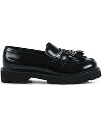 KARL LAGERFELD - Tassel-Detail Lug-Sole Loafers - Lyst