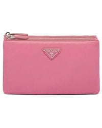 Prada - Dividable Logo-Plaque Pouch - Lyst