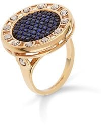 Officina Bernardi - 18Kt And Large Senzatempo Sapphire Ring - Lyst