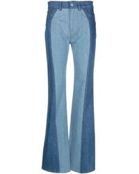 Nensi Dojaka - Two-tone Flared Jeans - Lyst