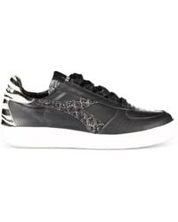 Diadora - Glitter-Logo Zebra-Print Sneakers - Lyst