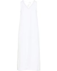 Peserico - Vestido midi con botones - Lyst