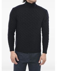 Paolo Pecora - Cable-Knit Turtleneck Sweater - Lyst
