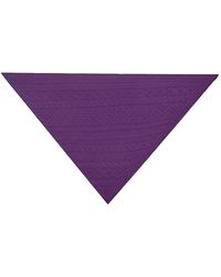 Bompard - Sacha Cable-Knit Triangle Scarf - Lyst
