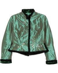 Shiatzy Chen - Scape-Of-Curve Cropped Jacket - Lyst