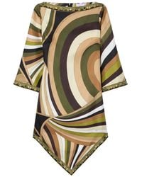 PUCCI - Vestido de seda con estampado Iride - Lyst