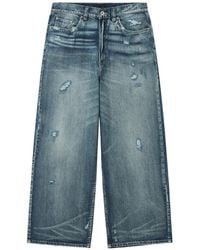FIVE CM - Distressed Wide-Leg Jeans - Lyst