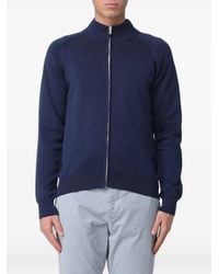 Blauer - Zip-Up Cotton Cardigan - Lyst