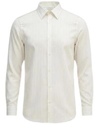 ARMANI EXCHANGE - Pinstripe-Print Long-Sleeve Shirt - Lyst