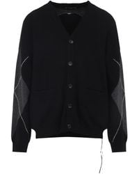 MASTERMIND WORLD - Cardigan mit Argyle-Muster - Lyst