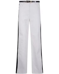 Elisabetta Franchi - Jeans Con Banda A Contrasto - Lyst