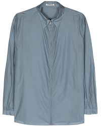 AURALEE - Zip-up Semi-sheer Shirt - Lyst