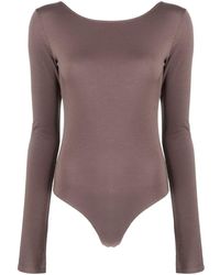 Lemaire - Long-sleeve Cotton Bodysuit - Lyst