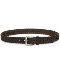 Etro - Woven Suede Belt - Lyst