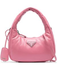 Prada - Mini Padded Leather Shoulder Bag - Lyst