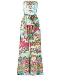 CAMILLA - Tie-Waist Strapless Jumpsuit - Lyst