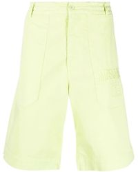 Moschino - Embroidered-Logo Detail Shorts - Lyst
