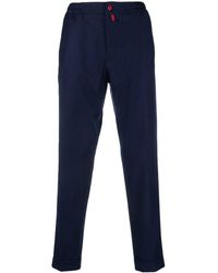 Kiton - Elasticated Tapered-leg Trousers - Lyst