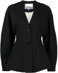 Ganni - Lightweight Waisted Jacket - Lyst