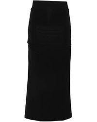 TOTEME - Draped Midi Skirt - Lyst