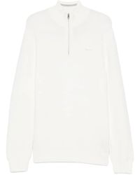 GANT - Gerippter Pullover Mit Viertelreißverschluss - Lyst