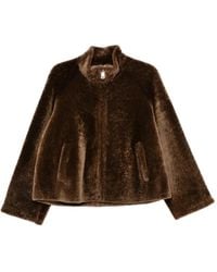 Manzoni 24 - Shearling Zip-Up Jacket - Lyst