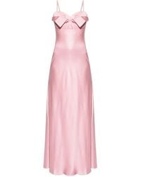 McQueen - リボンディテール スリップドレス - Lyst