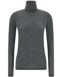 Jil Sander - High-Neck Long-Sleeve T-Shirt - Lyst