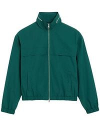 Ami Paris - Cotton And Nylon Canvas Windbreaker - Lyst