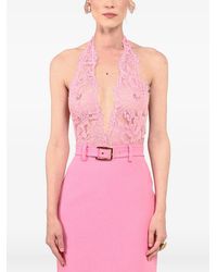 ROWEN ROSE - Body En Dentelle À Dos Nu - Lyst