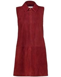 FRAME - City Suede Mini Dress - Lyst