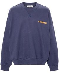 A PAPER KID - Sweatshirt With Logo - Lyst
