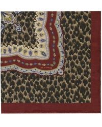 Etro - Paisley Leopard-Print Scarf - Lyst