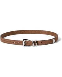 Brunello Cucinelli - Reversed Calfskin Belt With Chevron Design - Lyst
