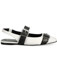 KARL LAGERFELD - Konnie Double Strap Ballet Flats - Lyst