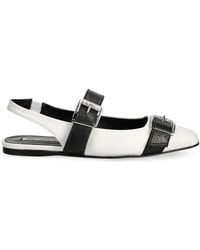 Karl Lagerfeld - Konnie Double Strap Ballet Flats - Lyst