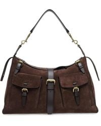 Mulberry - Roxanne Buckle-Detail Suede Shoulder Bag - Lyst