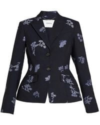 Erdem - Blazer Met Enkele Rij Knopen - Lyst