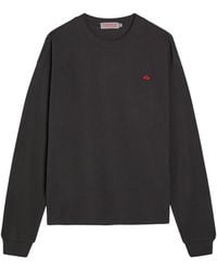 Spense - Logo-Embroidered Long-Sleeve T-Shirt - Lyst