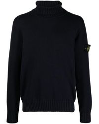 Stone Island - Compass-patch Roll-neck Jumper - Lyst
