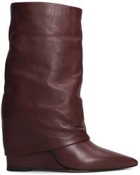 The Seller - Pointed-Toe Wedge Boots - Lyst