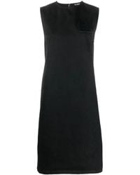 Raf Simons - Sleeveless Logo-Patch Shift Dress - Lyst