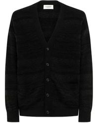 Laneus - Gebreid Vest Met Jacquard En Knopen - Lyst
