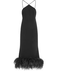 16Arlington - Ade Feather Midi Dress - Lyst
