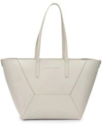 Brunello Cucinelli - Geometric-Panel Leather Shoulder Bag - Lyst