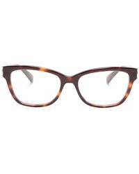 Longchamp - Lunettes De Vue Carrées À Effet Écailles De Tortue - Lyst