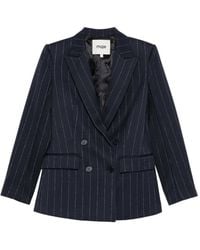 Maje - Pinstripe Double-Breasted Blazer - Lyst